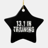 13.1 in training halve marathon lopen gebroken woo keramisch ornament (Voorkant)