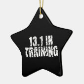13.1 in training halve marathon lopen gebroken woo keramisch ornament (Links)