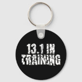 13.1 in training halve marathon lopen gebroken woo sleutelhanger (Voorkant)