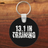 13.1 in training halve marathon lopen gebroken woo sleutelhanger (Voorkant)