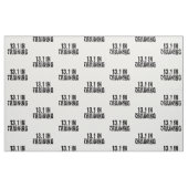 13.1 in training halve marathon lopen gebroken woo stof (Fat Quarter)