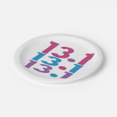 13.1 Marathonloper - Halve Marathon Runner thema Papieren Bordje (Gekanteld)