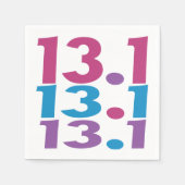 13.1 Marathonloper - Halve Marathon Runner thema Servet (Voorkant)