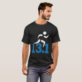 13 1 mijl halve marathon t-shirt (Voorkant volledig)