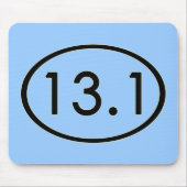 13,1 Miles Mousepad Muismat (Voorkant)