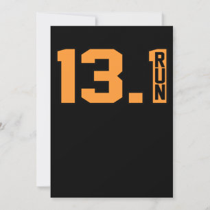 13,1 mille met een halve marathonlooplover bedankkaart