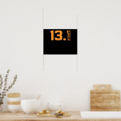 13,1 mille met een halve marathonlooplover poster (Keuken)