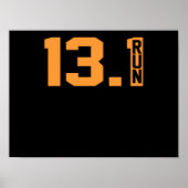 13,1 mille met een halve marathonlooplover poster (Voorkant)