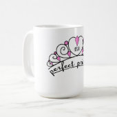 13.1 Perfecte prinses (roze) Koffiemok (Voorkant links)