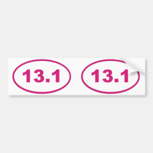 13.1 roze magenta bumpersticker