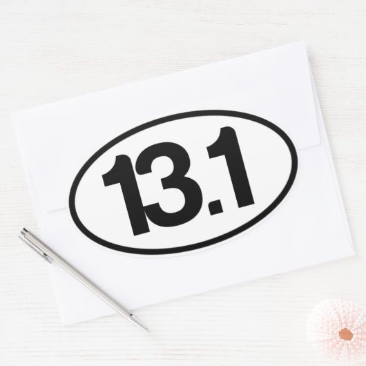 13,1 Sticker (halve marathon Sticker) (Envelop)