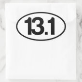 13,1 Sticker (halve marathon Sticker) (Tas)