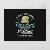 13.A dag zonder lezen is net alsof ik dood ben Aankondigingskaart (Voorkant)