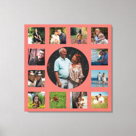 13 Afbeelding familie Instagram Collage Canvas Afdruk