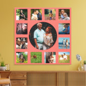 13 Afbeelding familie Instagram Collage Canvas Afdruk (Insitu (Woonkamer))