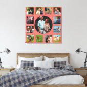 13 Afbeelding familie Instagram Collage Canvas Afdruk (Insitu (Slaapkamer))