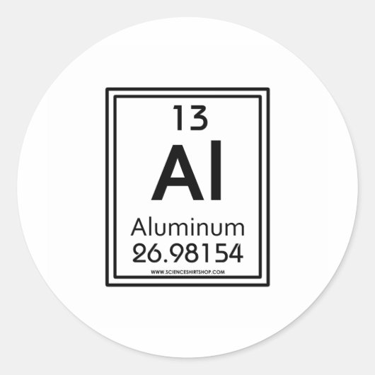 13 Aluminium Ronde Sticker (Voorkant)