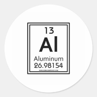 13 Aluminium Ronde Sticker