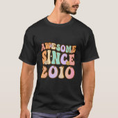 13 Awesome Since 2010 13Th N T-shirt (Voorkant)