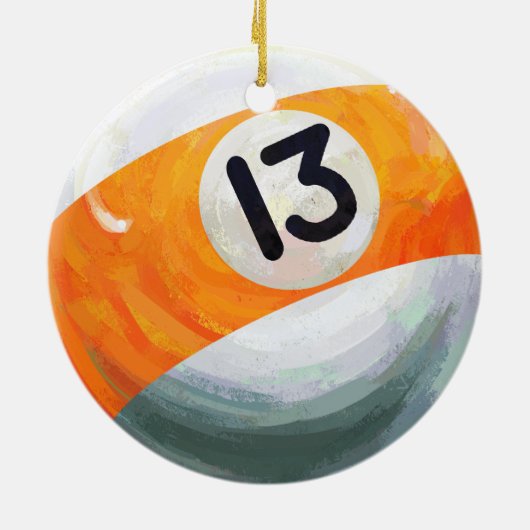 13 Ball Keramisch Ornament (Achterkant)