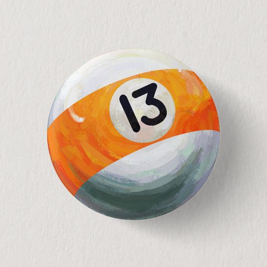 13 Ball Ronde Button 3,2 Cm (Voorkant)