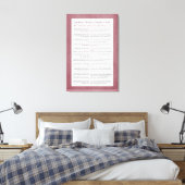 13 beginselen van de joodse geloofsovertuiging roz canvas afdruk (Insitu (Slaapkamer))
