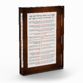 13 beginselen van het joodse Oranje geloof in Ramb Fotoblokken (Links)