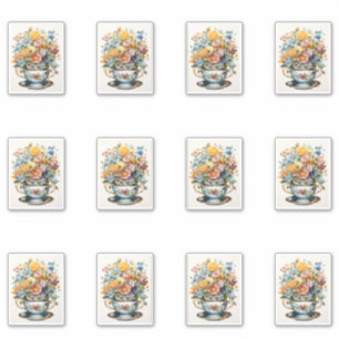 13 Beker van Bloemen Sticker