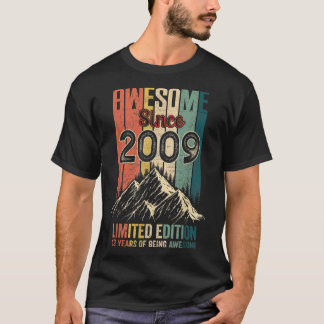 13 Birthday Gifts Geweldige sinds 2009 Limited Edi T-shirt
