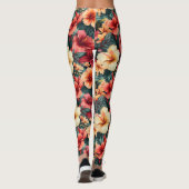 #13 Bloemen patroon Leggings (Achterkant)