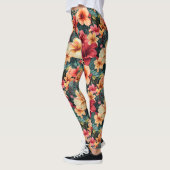 #13 Bloemen patroon Leggings (Links)