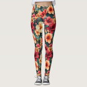 #13 Bloemen patroon Leggings (Voorkant)