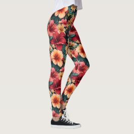 #13 Bloemen patroon Leggings