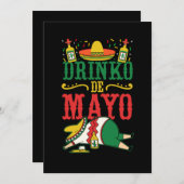 13.Cinco de Mayo Drinko de Mayo Tequila Drink A Save The Date (Voorkant / Achterkant)
