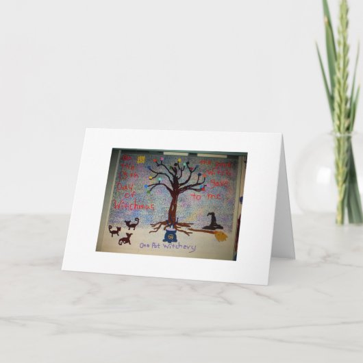 13 dagen van Witchmas Feestdagen Kaart (Voorkant)