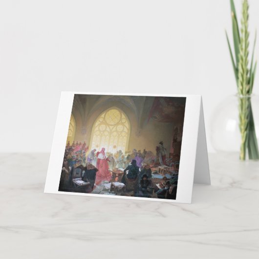 #13 De Hussite King Jiri van Podebrady, Mucha Kaart (Voorkant)