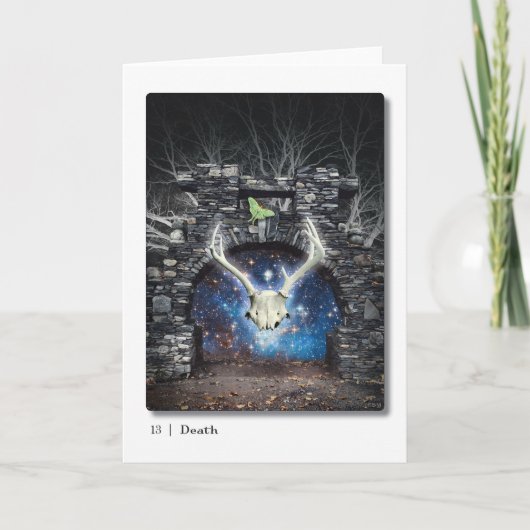 13 Death Tarot Wenskaart Kaart (Voorkant)