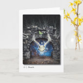 13 Death Tarot Wenskaart Kaart (Gele Bloem)