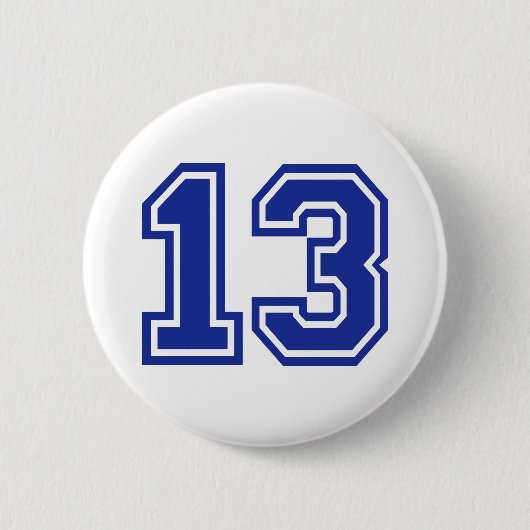 13 - Dertien Ronde Button 5,7 Cm (Voorkant)