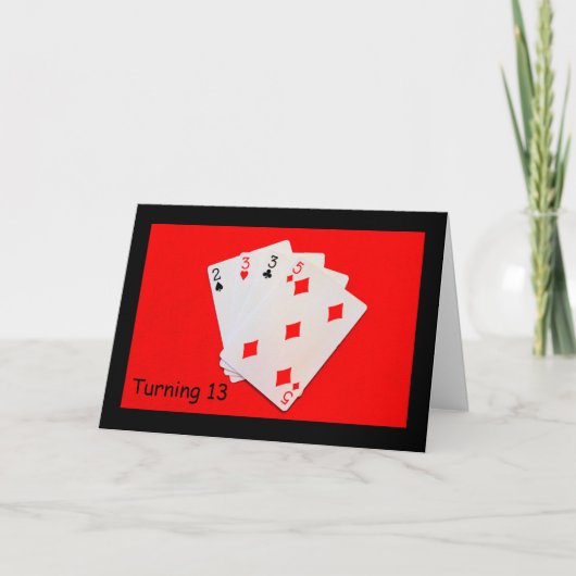 13 draaien is een grote deal! kaart (Voorkant)