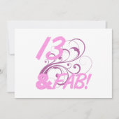13 en feestdag kaart (Voorkant)