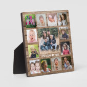 13 Familiefoto Collage Creëer Uw eigen hout Fotoplaat (Voorkant)