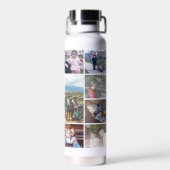 13 Foto collage - Een grote foto in het midden Waterfles (Achterkant)