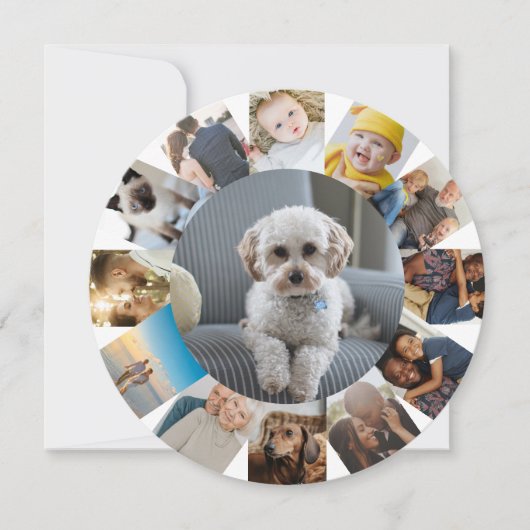 13 Foto-Collage gepersonaliseerd Feestdagenkaart (Voorkant)