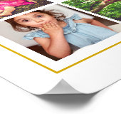 13 Foto Collage Gouden Mut Congrats Afgestudeerde Poster (Hoek)