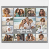 13 foto collage met tekst in het midden fleece deken (Voorkant (Horizontaal))