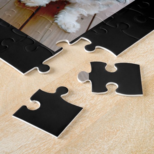 13 Foto Collage Modern Square Layout Black Legpuzzel (Zijkant)