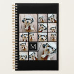 13 Foto Collage Monogram zwart - Kan kleur bewerke Planner<br><div class="desc">Een ontwerp met een basisachtergrond. Gebruik tot dertien vierkante foto's om een uniek en persoonlijk cadeau te creëer. Als u de afbeeldingen moet aanpassen,  klik op het aanpassingshulpmiddel om veranderingen aan te brengen.</div>