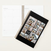 13 Foto Collage Monogram zwart - Kan kleur bewerke Planner (Display)