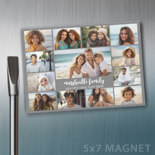 13 Foto Collage Optionele Tekst -- Familie - Magne Magnetische Uitnodiging
